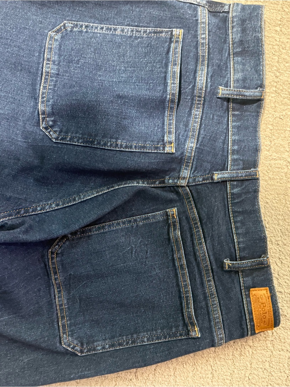 Polo by Ralph Lauren Dark Blue Wide-Leg Jeans - Picture 6 of 6